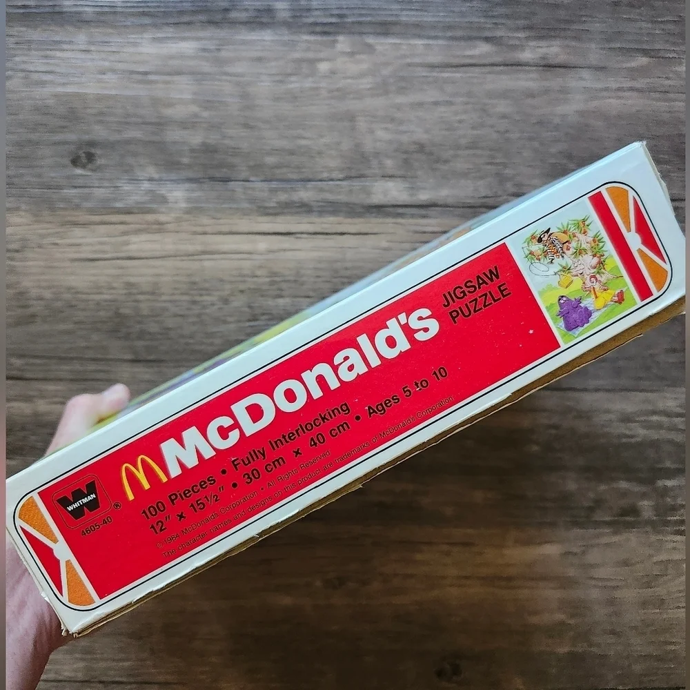 Vintage Whitman 1984 McDonald's 100 Piece Jigsaw Puzzel